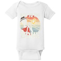 Trombone Bad To The Bone Retro Skeleton Marching Band Player Baby Bodysuit