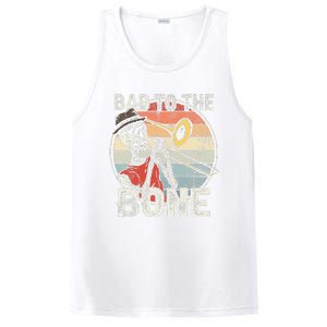 Trombone Bad To The Bone Retro Skeleton Marching Band Player PosiCharge Competitor Tank