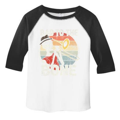 Trombone Bad To The Bone Retro Skeleton Marching Band Player Toddler Fine Jersey T-Shirt