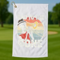 Trombone Bad To The Bone Retro Skeleton Marching Band Player Golf Towel