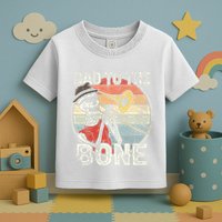 Trombone Bad To The Bone Retro Skeleton Marching Band Player Toddler T-Shirt