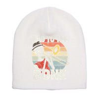 Trombone Bad To The Bone Retro Skeleton Marching Band Player Short Acrylic Beanie
