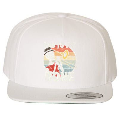 Trombone Bad To The Bone Retro Skeleton Marching Band Player Wool Snapback Cap