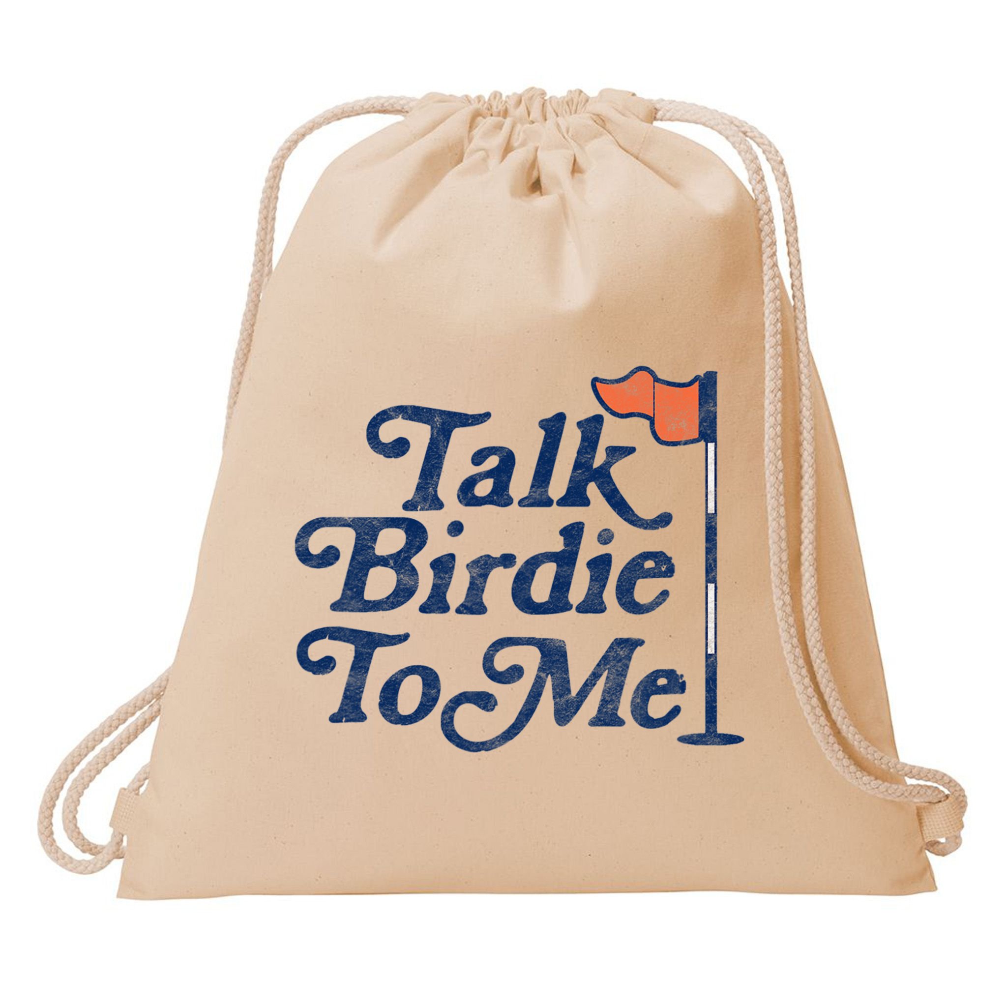 Talk Birdie To Me Funny Golfer Dad Fathers Day Golf Drawstring Bag
