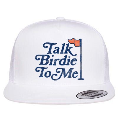 Talk Birdie To Me Funny Golfer Dad Fathers Day Golf Flatbill Hat