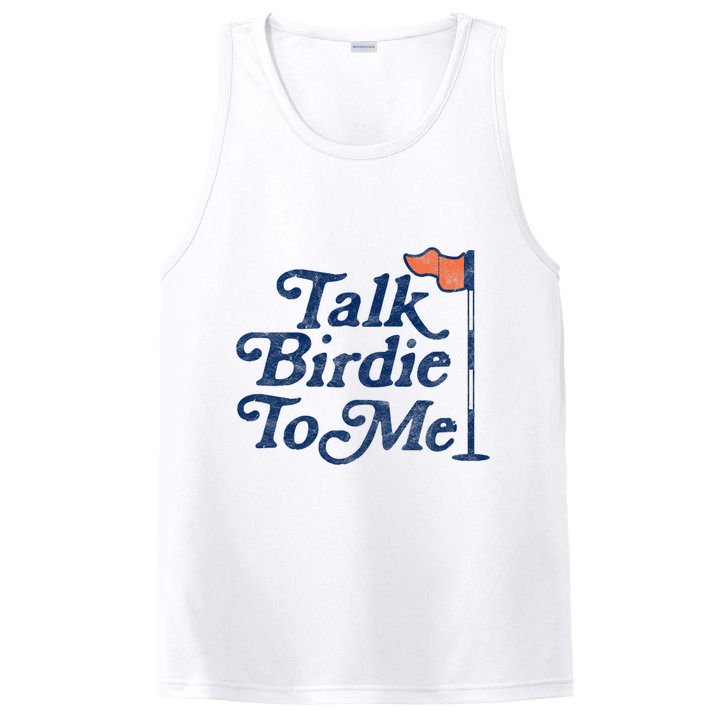 Talk Birdie To Me Funny Golfer Dad Fathers Day Golf PosiCharge Competitor Tank