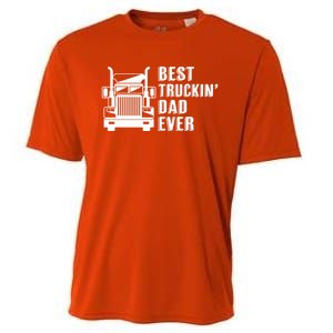 Trucker Best Trucking Dad Ever Gift Cooling Performance Crew T-Shirt