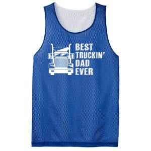 Trucker Best Trucking Dad Ever Gift Mesh Reversible Basketball Jersey Tank