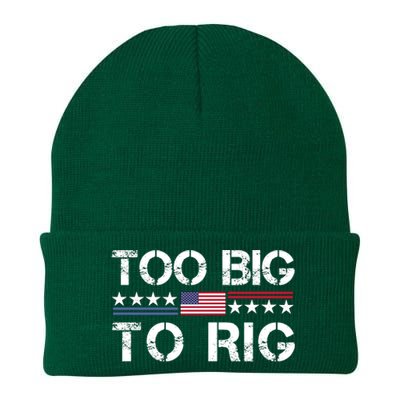 Too Big To Rig Trump 2024 Knit Cap Winter Beanie