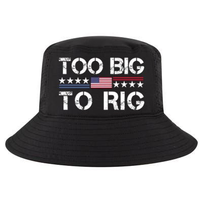 Too Big To Rig Trump 2024 Cool Comfort Performance Bucket Hat