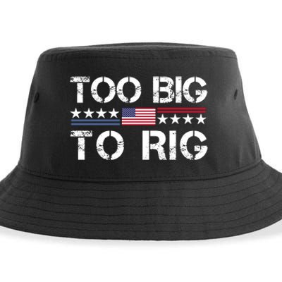 Too Big To Rig Trump 2024 Sustainable Bucket Hat