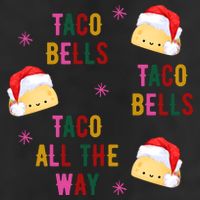 Taco Bells Taco All The Way Funny Christmas 7 Panel Mesh Trucker Snapback Hat
