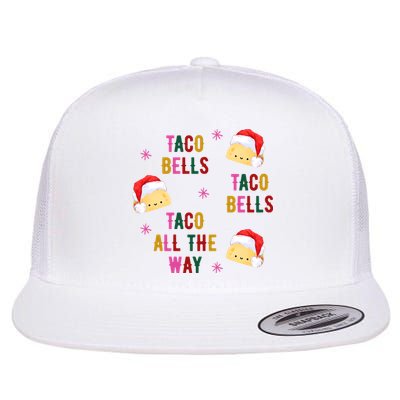 Taco Bells Taco All The Way Funny Christmas Flat Bill Trucker Hat