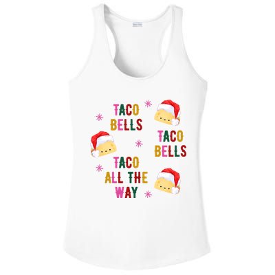 Taco Bells Taco All The Way Funny Christmas Ladies PosiCharge Competitor Racerback Tank