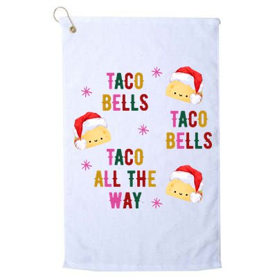 Taco Bells Taco All The Way Funny Christmas Golf Towel