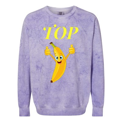 Top Banana Colorblast Crewneck Sweatshirt