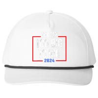 Too Big To Rig 2024 Elections Trump Saying Trump 2024 Snapback Five-Panel Rope Hat