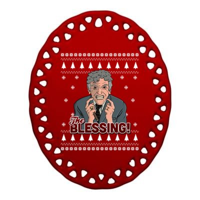 The Blessing Ceramic Oval Ornament