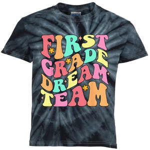 Teachers Back To School First Day 1st Grade Dream Team Kids Tie-Dye T-Shirt