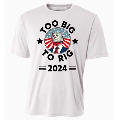 Too Big To Rig Trump 2024 Cooling Performance Crew T-Shirt