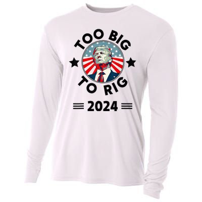 Too Big To Rig Trump 2024 Cooling Performance Long Sleeve Crew