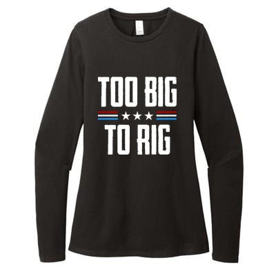 Too Big To Rig Trump 2024 Womens CVC Long Sleeve Shirt