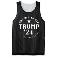 Too Big To Rig Trump 2024 Election Take Our Nation Back Mesh Reversible Basketball Jersey Tank