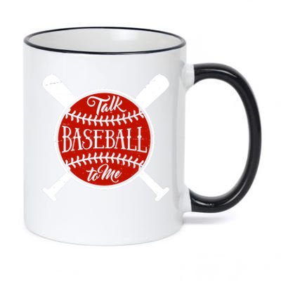 Talk Baseball To Me 11oz Black Color Changing Mug