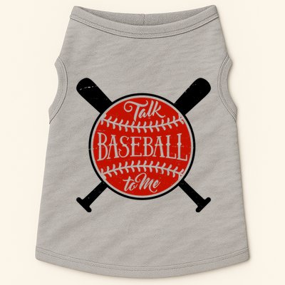 Talk Baseball To Me Doggie Tank