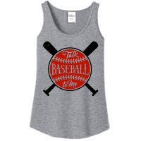 Talk Baseball To Me Ladies Essential Tank