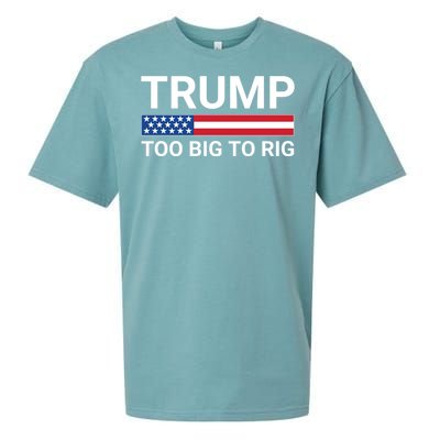 Too Big To Rig Trump 2024 Sueded Cloud Jersey T-Shirt