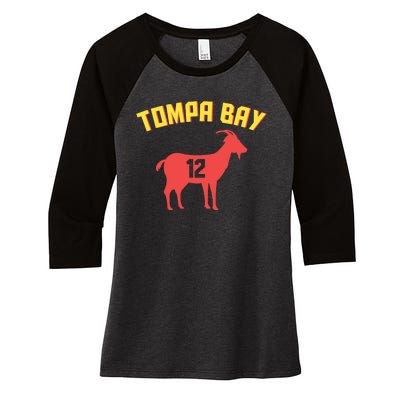 Tompa Bay The Goat Women's Tri-Blend 3/4-Sleeve Raglan Shirt