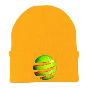 Tennis Ball Tear Knit Cap Winter Beanie