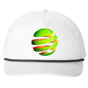 Tennis Ball Tear Snapback Five-Panel Rope Hat