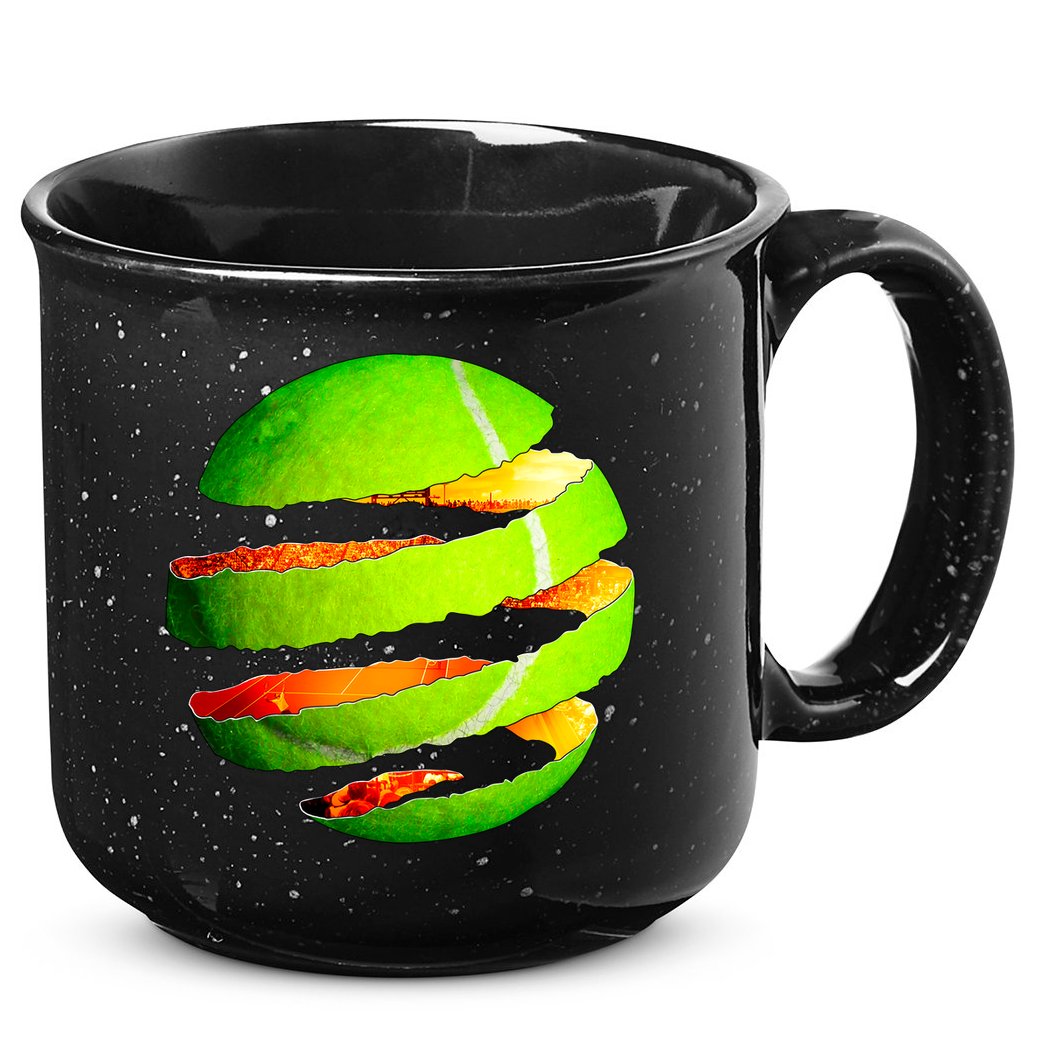 Tennis Ball Tear 15oz Campfire Ceramic Mug
