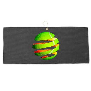 Tennis Ball Tear Large Microfiber Waffle Golf Towel