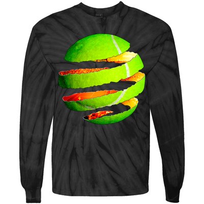 Tennis Ball Tear Tie-Dye Long Sleeve Shirt