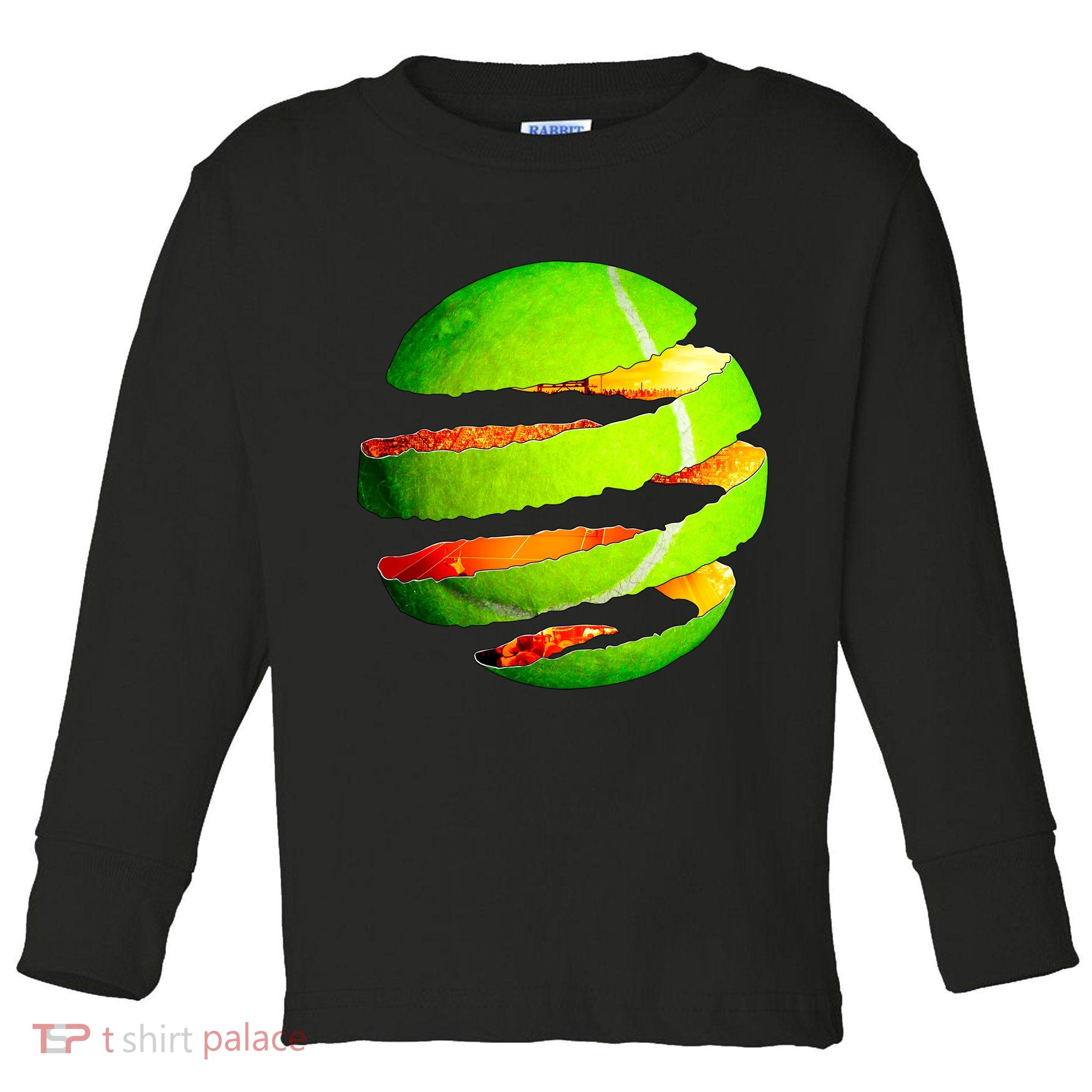 Tennis Ball Tear Toddler Long Sleeve Shirt