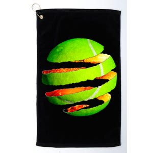 Tennis Ball Tear Platinum Collection Golf Towel