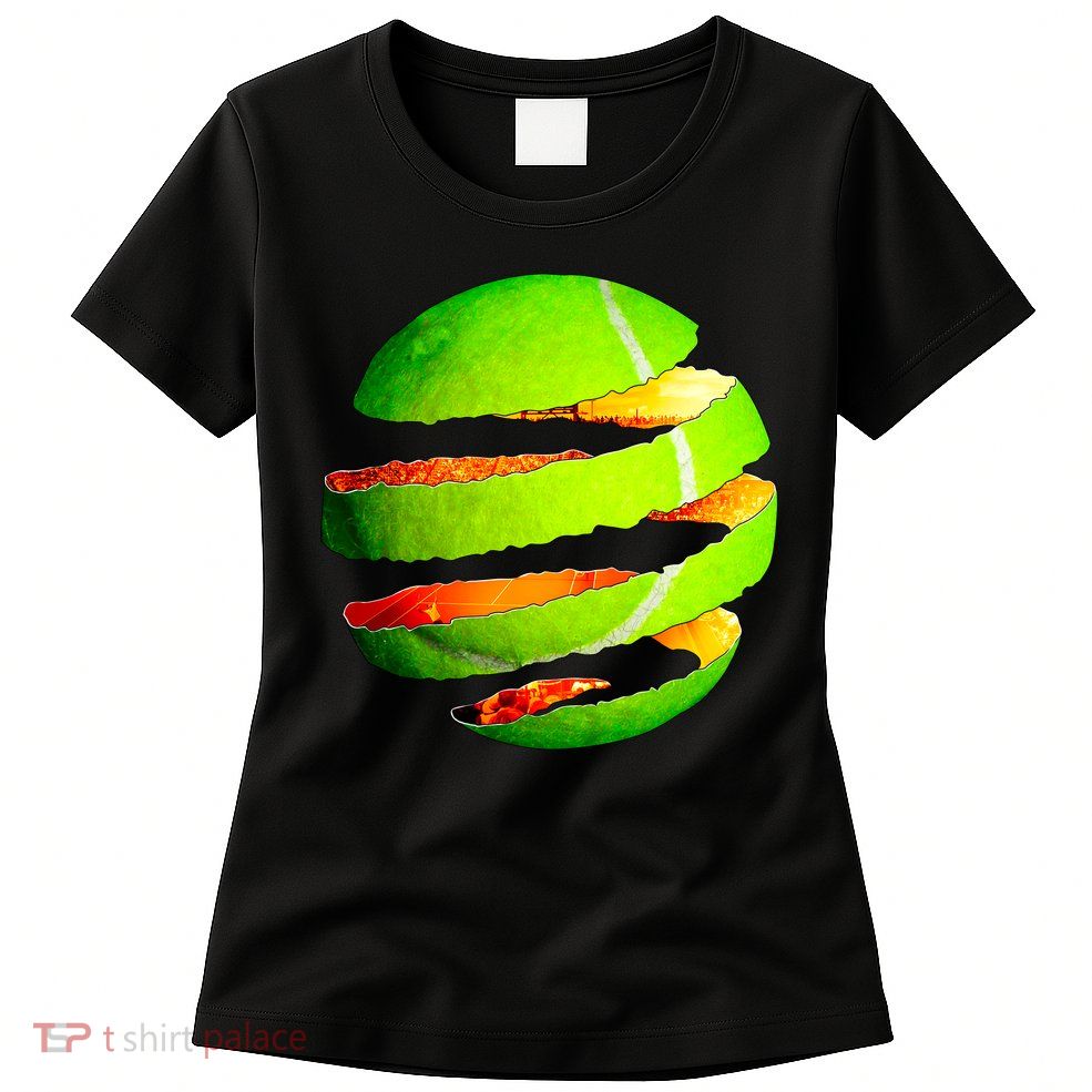 Tennis Ball Tear Womens T-Shirt