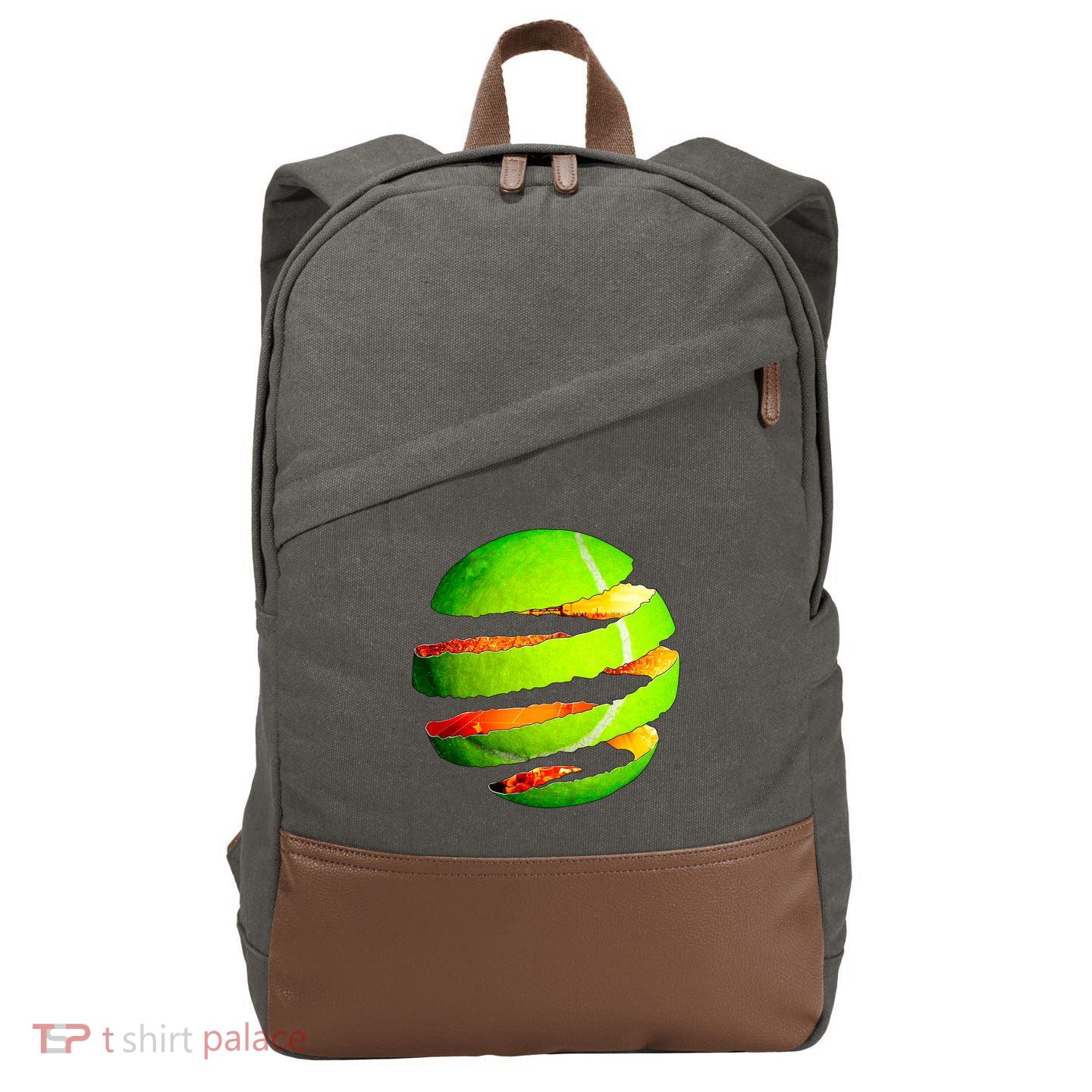 Tennis Ball Tear Cotton Canvas Backpack