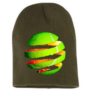 Tennis Ball Tear Short Acrylic Beanie