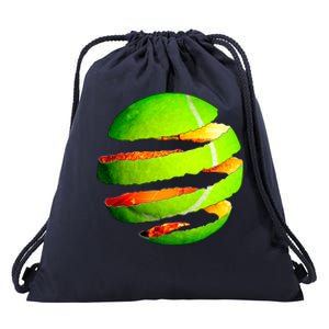 Tennis Ball Tear Drawstring Bag