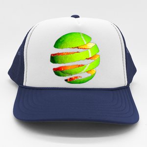 Tennis Ball Tear Trucker Hat