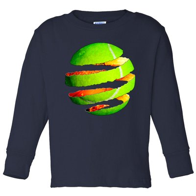 Tennis Ball Tear Toddler Long Sleeve Shirt