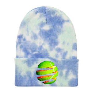 Tennis Ball Tear Tie Dye 12in Knit Beanie