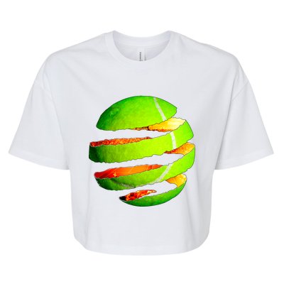 Tennis Ball Tear Bella+Canvas Jersey Crop Tee