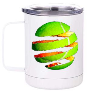 Tennis Ball Tear 12 oz Stainless Steel Tumbler Cup