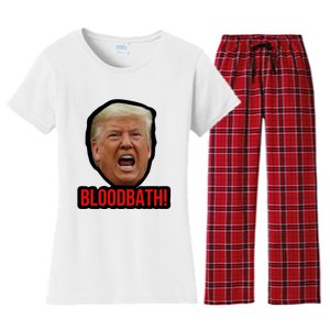 Trump Bloodbath Women's Flannel Pajama Set