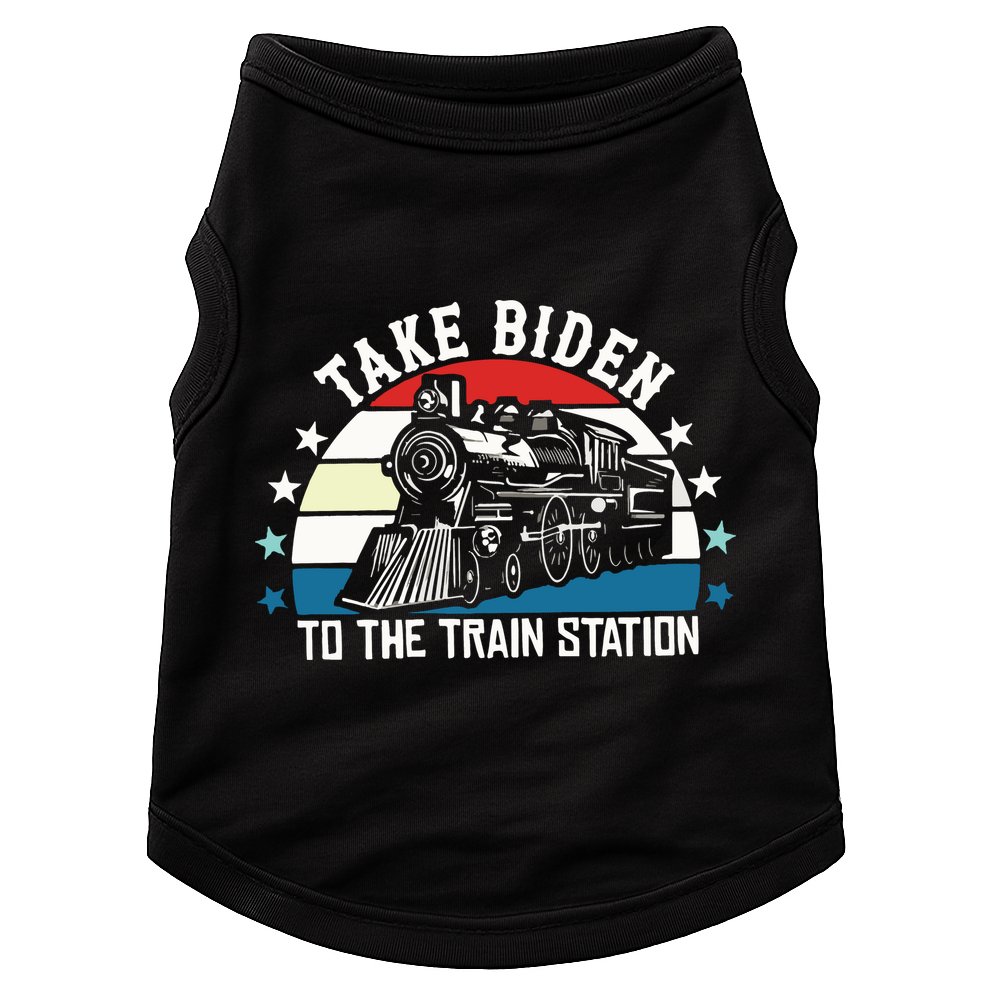 Take Biden To The Train Station Yellowstone Doggie Tank